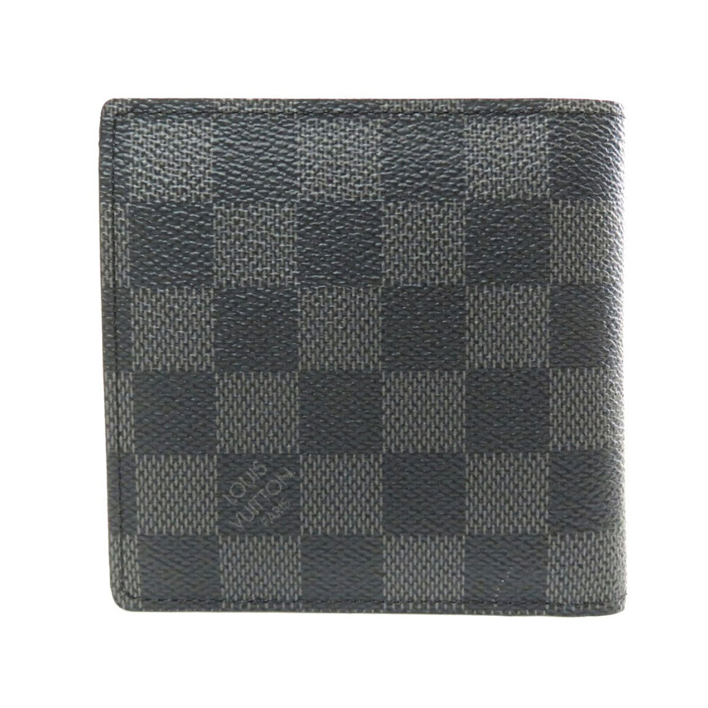Louis Vuitton fold Bi Canvas Marco Wallet Portefeuille Damier Brown